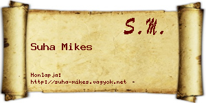 Suha Mikes névjegykártya